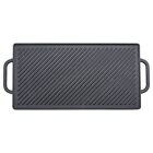 Cast Iron Reversible Grill Griddle for Stove Top Flat Griddle for Gas Grills ...