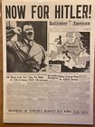 VINTAGE NEWSPAPER HEADLINE~WORLD WAR 2 GERMANY ARMY HITLER TO DIE WWII 1943