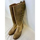 Naya Apollonia Leather and Suede Tall Boots Taupe Women's Size 8M MSRP $239