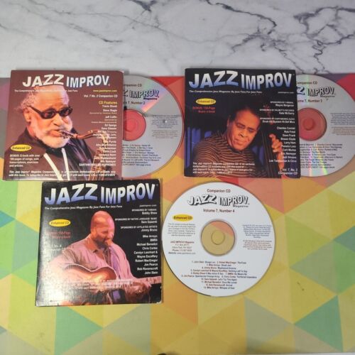 Lot of 3 Jazz Improv CD's from Jazz Magazine Music CD Lot - Very Good Discs! CIB