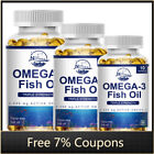 Omega 3 Fish Oil Capsules 3x Strength EPA & DHA, Highest Potency 10/60/120Pills