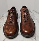 ECCO Neoflexor Tie Leather Cognac Brown Lace up Oxford Shoes Men's Size 12 EU46