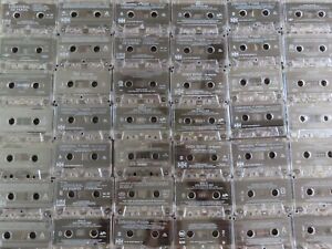CHOICE QTY LOT 1 TO 100 CLEAR CASSETTE TAPES CRAFTS REPURPOSE PARTY DECORATIONS