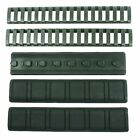 3X Textured Keymod Rubber Panel Covers + 2X Picatinny Ladder Rail Cover - Black