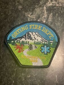 Orting WA Washington Fire Dept Patch Sew On 4” Rare 1889 Vtg Hard To Find