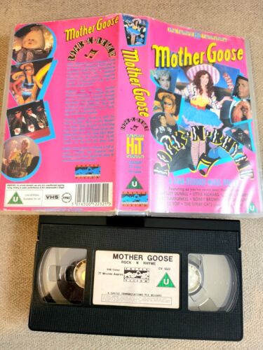 Rare VHS Video Mother Goose Rock N Rhyme Shelley Duvall Rare UK RELEASE Cert U