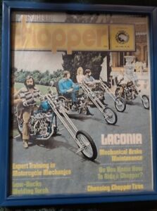 Street Chopper Magazine Cover Oct 1972 framed Artwork