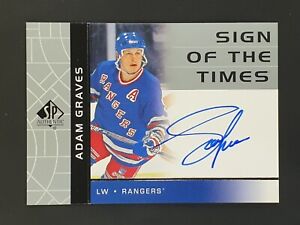 2022-23 SP Authentic Sign of the Times Adam Graves #RSOTT-AG Auto