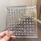 100 Grids Clear Acrylic Diamond Gemstone Beads Storage Display Organizer Holder