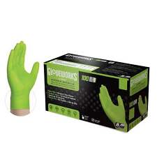 GLOVEWORKS HD Green Nitrile Disposable Industrial Gloves, 8 Mil