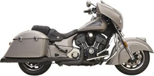 Bassani True Dual Performance Exhaust Systems Black w/Black End Caps 8C16BSB (For: Indian Roadmaster)