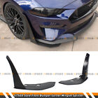 For 15-23 Ford Mustang GT500 Style Front Bumper Corner Spoiler Winglet Splitters (For: 2018 Ford Mustang GT)