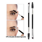 1PC Makeup Bamboo Handle Eyebrow Brush Eyebrow Comb Double-Ended Brush Spoolie