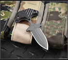 RMJ Tactical BUB Back Up Blade Tungsten Cerakote Nitro-V Blade Black G-10 Sheath