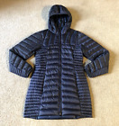 Eddie Bauer Women's Navy Blue Down Hooded Puffer Coat Jacket - Size Small
