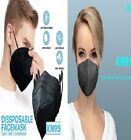 3-1000 Black KN95 Face Mask Disposable 5 Layer C.E Approval FFP2 Safety In Stock