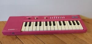 Vintage 1980 Casio PT-1 Mini Pink Keyboard - 29 Keys - Works!