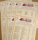 Kelly & Miller Brothers Circus 1952 Route Cards inscribed by Clown Frank Cain