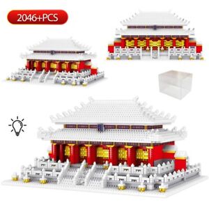 2046pcs Traditional Palace View Famous Architecture Building Blocks Bricks Toys