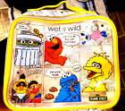 WOW LAST ONE KID LIL TOTE! SESAME STREET Crayons/Book/Lunch Handle Zipper Bag