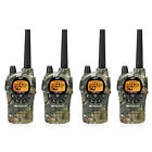 Midland GXT1050VP4 GMRS Radios - 4 Pack Bundle w/ Headsets and Chargers