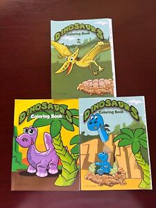 Wholesale Lot of 23 Mini Dinosaur Coloring Book 12-Packs- Resale, Party Favors