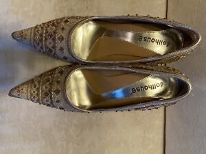 Sequined stiletto heels size 7.5 gently used