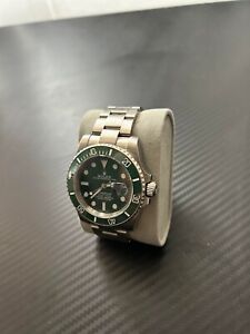 Rolex Submariner 116610LV Silver Oyster Bracelet with Green Bezel
