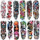 Colorful Sleeve Tattoos Stickers Full Arm Temporary Tattoos Sleeves Fake Wate...