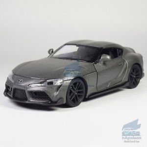 1:32 Toyota Supra Model Car Diecast Toy Vehicle Collection Kids Gift Gray