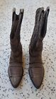 NEW GIANNI BARBATO WESTERN BOOTS SUEDE 8  MADE IN ITALY