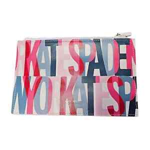 Kate spade zipper pouch make up school multi color designer #