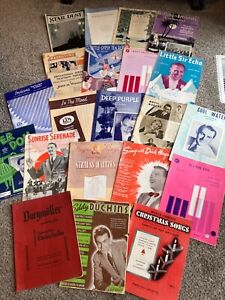 Lot of 22 Vintage Sheet Music Piano Books From the 1920's and 1930's