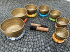 mantra Chakra Healing Tibetan Singing Bowl Set of 7 Hand Hammered  Meditations