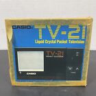Vintage Casio TV-21 Liquid Crystal Pocket Television W/ Box