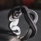 Vintage Punk Style Winding Snake Ring Serpent Goth Hip Hop Jewelry For Men Gifts