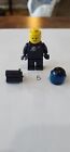 Lego Black Spaceman Minifigure Classic Space Vintage From Sets 6985, 6891, 6971