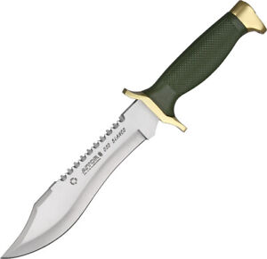 Aitor Oso Blanco Fixed Blade Knife Green Stainless Clip Pt w/ Belt Sheath 16009