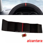 Red Line Stitch Suede Leather Red Mark Steering Wheel Cover Anti-slip Wrap