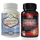 L-Glutamine 1000mg Muscle Mass Tablets Amino Acid Extreme Combo Pills Free Ship