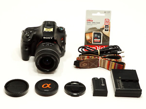 [EXCELLENT!!]Sony Alpha SLT-A65V 24MP DSLR Camera w/ DT SAM 18-55mm Lens Kit