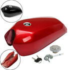 9L/2.4 Gallon Fuel Gas Tank Universal Motorcycle Cafe Racer Vintage+Cap Switch×1 (For: More than one vehicle)