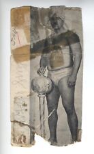 SIKH SINGH WRESTLER AUTOGRAPH 1950 SIGNED BOOK STOCK PHOTO SCARCE INDIAN