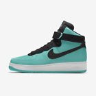 Nike Air Force 1 High Turquoise Blue/Black Leather All Sizes