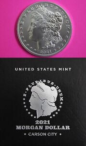 Gem BU 2021 CC Morgan Silver Dollar Exact Coin In Pics Mint Packaging & COA 6008