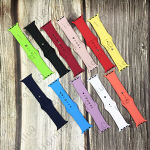 Silicone Band Strap for Apple Watch Series 1-9 SE Sports 38/41/42/44/45/49mm