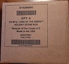 WOTC MTG Lord of the Rings Case Of 4 Holiday Scene Boxes NEW/SEALED BNX