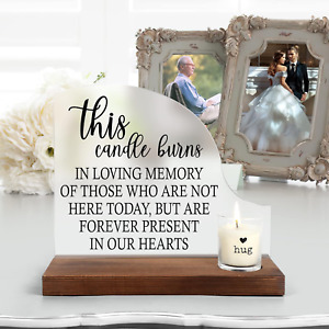 Memorial Table Sign for Wedding, Wedding Wooden Decorations for Reception, Sympa