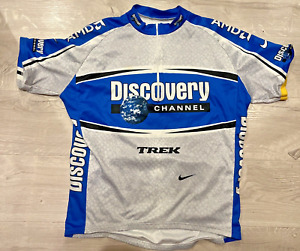 Nike Discovery Channel Lance Armstrong Cycling Team Jersey XXL Blue Trek