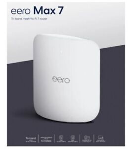 eero Max 7 Tri-Band Mesh Wi-Fi 7 Router - 10 Gbps Ethernet - White
